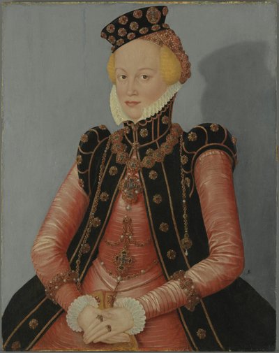 ritratto di una principessa sassone da Lucas Cranach the Younger