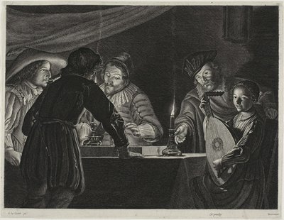 Giocatori di backgammon da Lucas Emil Vorsterman