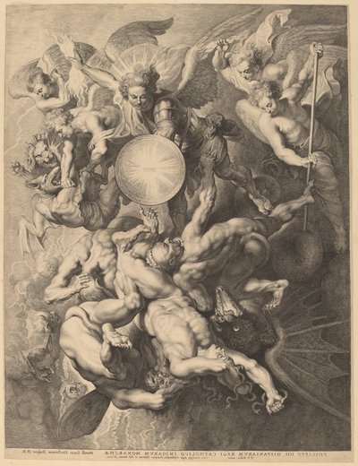 La caduta degli angeli ribelli da Lucas Emil Vorsterman after Sir Peter Paul Rubens