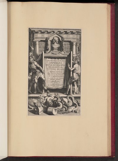 Pagina del Titolo per Franciscus van Haer, Annales Ducum seu Principum Brabantiae, III da Lucas Emil Vorsterman after Sir Peter Paul Rubens