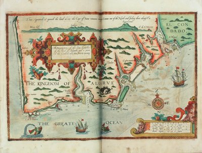 Descrizione delle coste marine, della terra di Algarve, e una parte del Condado con la loro vista e apertura, c.1588 da Lucas Janszoon Waghenaer