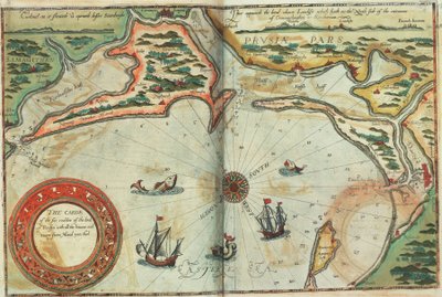 Costa della Prussia con tutti i porti e i fiumi da Memel a Heel da Lucas Janszoon Waghenaer