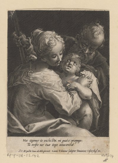 Sacra Famiglia da Lucas Kilian