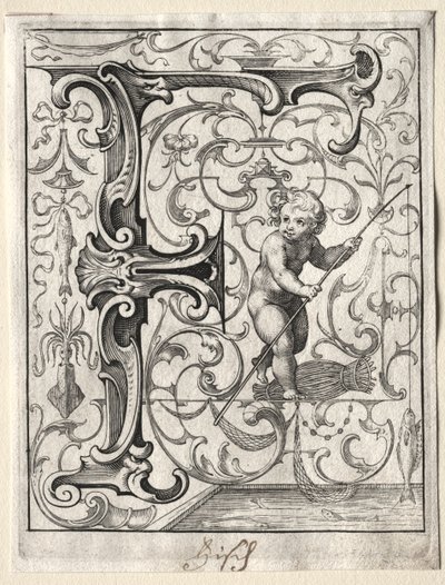 Nuovo opuscolo ABC: F, 1627 da Lucas Kilian