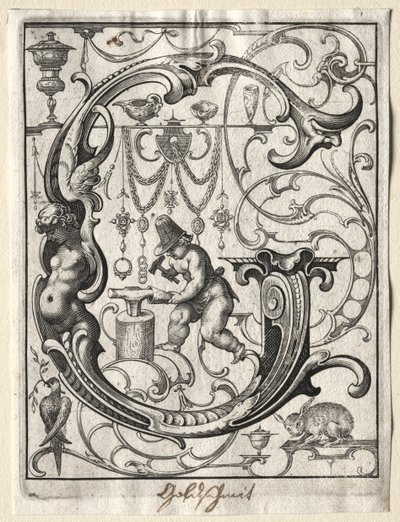 Nuovo opuscolo ABC: G, 1627 da Lucas Kilian