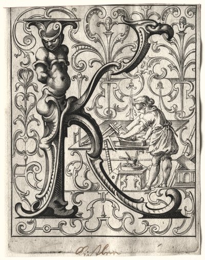 Nuovo libretto ABC: K, 1627 da Lucas Kilian