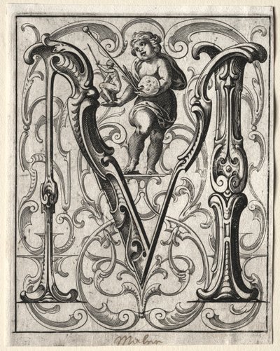 Nuovo libretto ABC: M, 1627 da Lucas Kilian