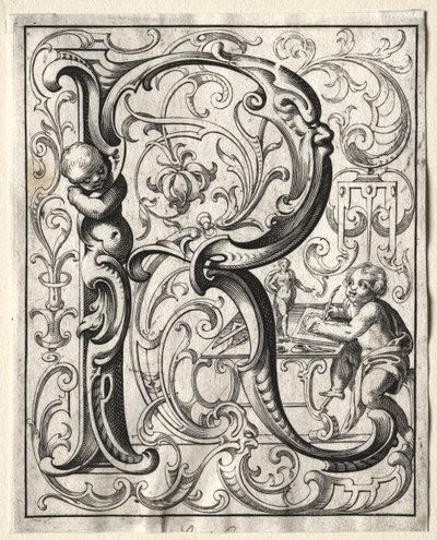 Nuovo opuscolo ABC: R, 1627 da Lucas Kilian