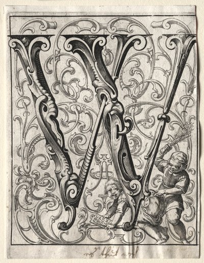 Nuovo libretto ABC: W, 1627 da Lucas Kilian