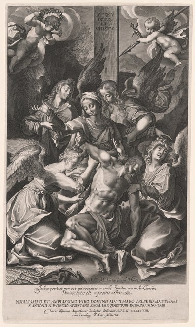 Pietà con angeli (Discesa dalla croce) da Lucas Kilian
