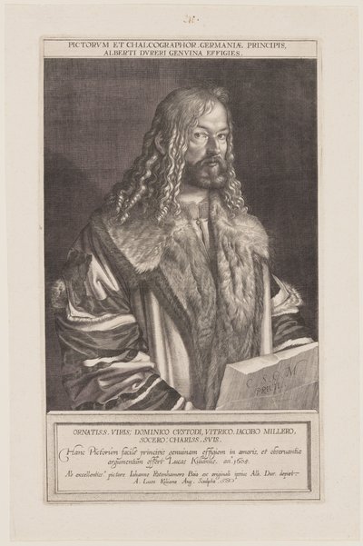 Ritratto di Albrecht Dürer da Lucas Kilian
