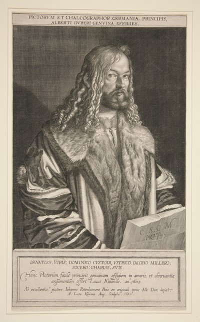 Ritratto di Albrecht Durer da Lucas Kilian