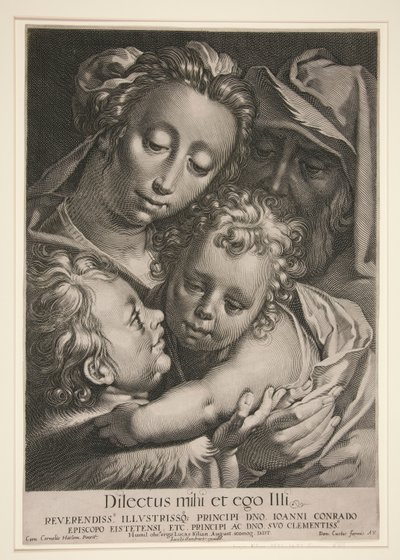 La Sacra Famiglia con San Giovanni da Lucas Kilian