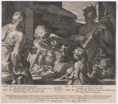 La Sacra Famiglia con il giovane Giovanni Battista da Lucas Kilian