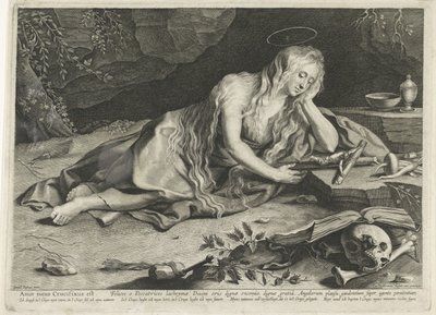 Maria Maddalena penitente in una grotta da Lucas Vorsterman (I)