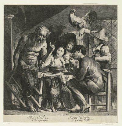 Satiro e il contadino da Lucas Vorsterman (I)