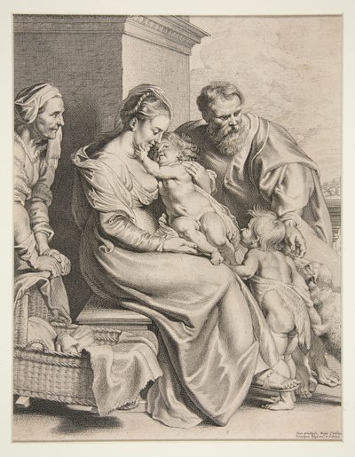 Sacra Famiglia con San Giovanni da Lucas Vorsterman the Elder