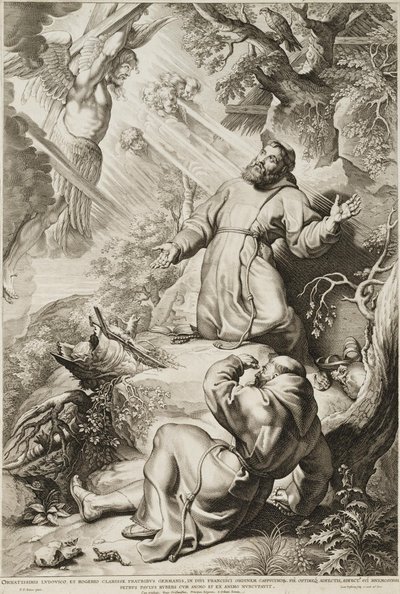 San Francesco riceve le stimmate da Lucas Vorsterman the Elder