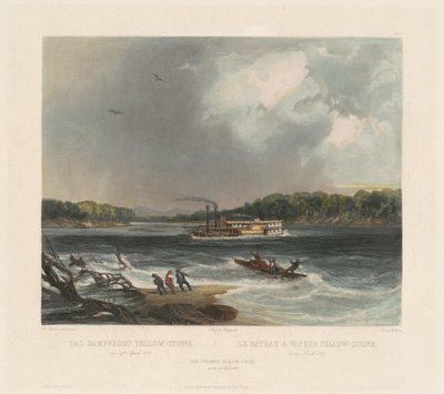 Il piroscafo Yellow-stone da Lucas Weber after Karl Bodmer