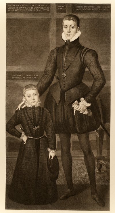 Henry, Lord Darnley (1545-1567) e suo fratello Charles (1555-1576) da 