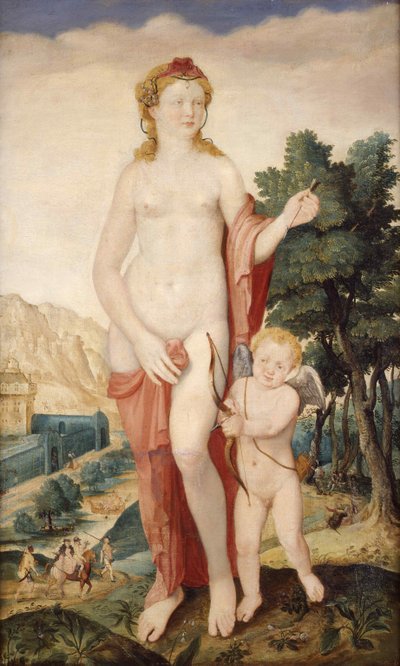 Venere e Amore, seconda metà del XVI secolo da Lucas de Heere