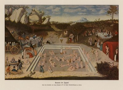 La fonte della giovinezza da Lucas the Elder (after) Cranach