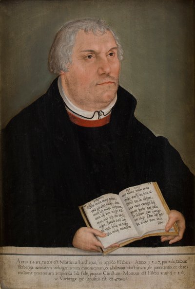 Ritratto di Martin Lutero (1483–1586) da Lucas the Elder (workshop of) Cranach