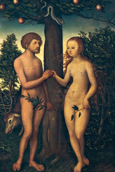 Adamo ed Eva da Lucas the Elder Cranach