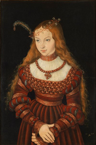 Ritratto di fidanzamento di Sibilla di Cleves da Lucas the Elder Cranach