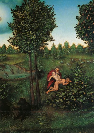 Dettaglio del Paradiso da Lucas the Elder Cranach