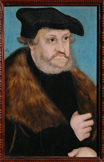 Elettore Friedrich der Weise ... (dipinto su tavola) da Lucas the Elder Cranach