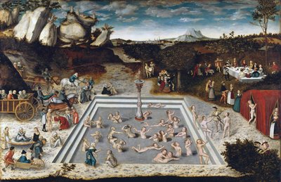 Fontana della Giovinezza - La Fontana della Giovinezza, di Cranach, Lucas il Vecchio (1472-1553). Olio su legno da Lucas the Elder Cranach