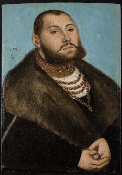 Jean-Frederic I di Sassonia detto il Magnanimo da Lucas the Elder Cranach