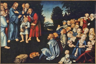 Il miracolo dei cinque pani e due pesci da Lucas the Elder Cranach