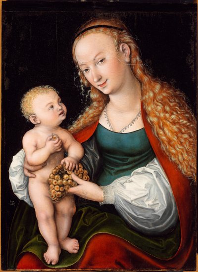 La Vergine e il Bambino con un grappolo d