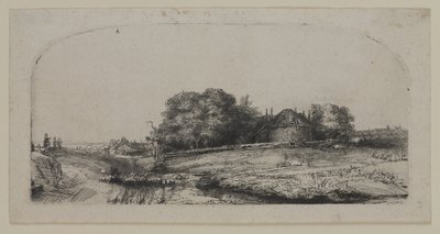 Paesaggio con fienile e gregge di pecore da Lucas the Elder Cranach