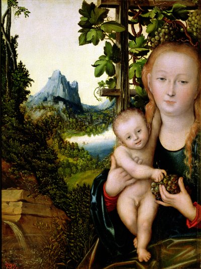 Madonna con Bambino, c.1525 da Lucas the Elder Cranach