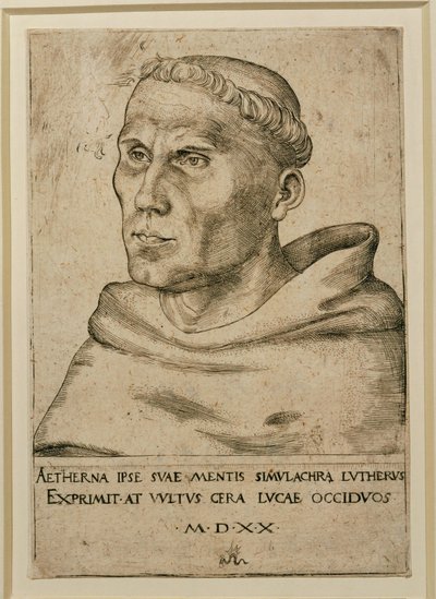Martin Lutero ... (incisione) da Lucas the Elder Cranach