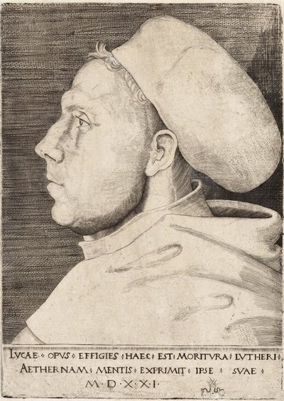 Martin Lutero come frate agostiniano di Lucas Cranach il Vecchio 1521 da Lucas the Elder Cranach