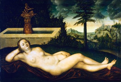 Ninfa alla fontana da Lucas the Elder Cranach