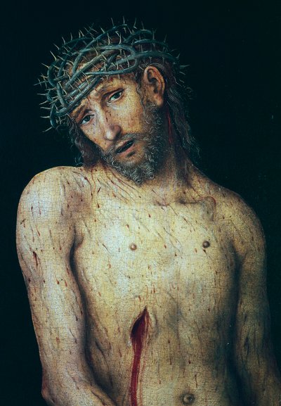 Pietà, di Lucas Cranach il Vecchio, tempera su tavola. Germania da Lucas the Elder Cranach