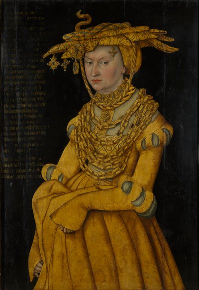 Ritratto di Caterina di Meclemburgo, Duchessa Consorte di Sassonia (1487-1561) da Lucas the Elder Cranach