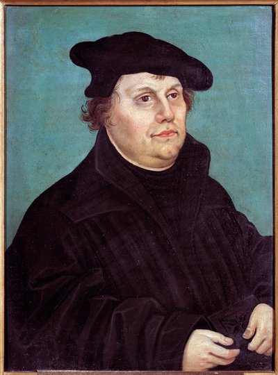 Ritratto di Martin Lutero (1483-1546) riformatore religioso tedesco da Lucas the Elder Cranach