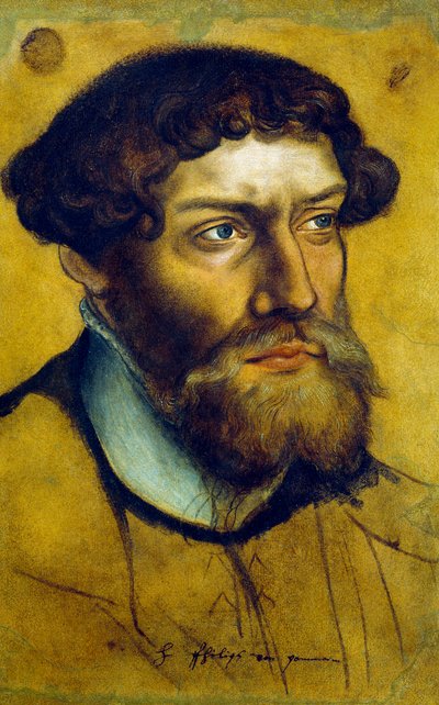 Ritratto di Filippo I, Duca di Pomerania, disegno da Lucas the Elder Cranach