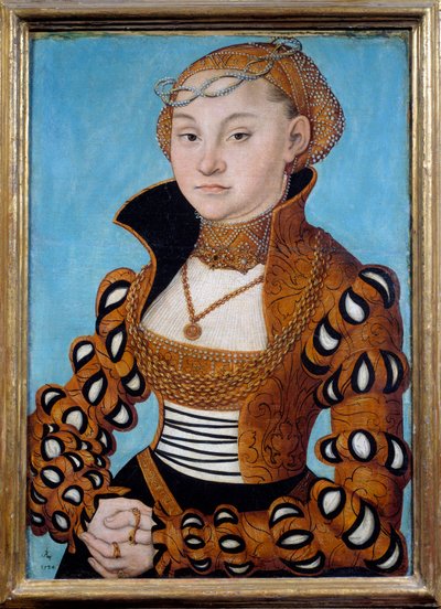 Ritratto di una nobile dama sassone da Lucas the Elder Cranach