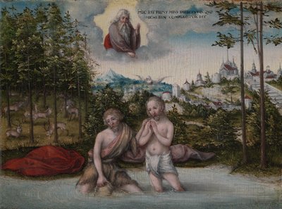 Il Battesimo di Cristo da Lucas the Elder Cranach