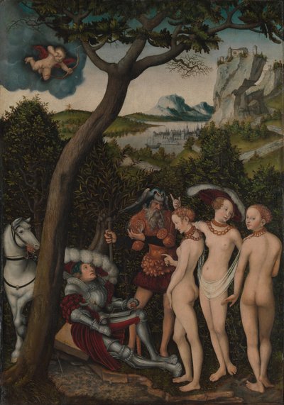 Il giudizio di Paride, c.1528 da Lucas the Elder Cranach
