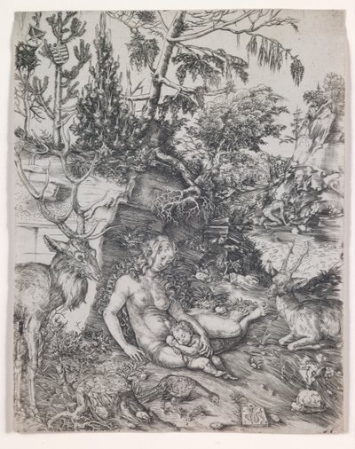 La penitenza di San Giovanni Crisostomo da Lucas the Elder Cranach