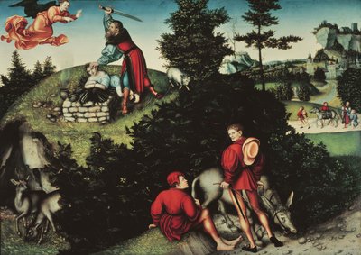 Il sacrificio di Isacco da Lucas the Elder Cranach