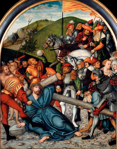 La salita al Calvario da Lucas the Elder Cranach
